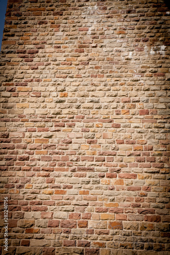 Ancient wall architectural background texture. Free space for design.