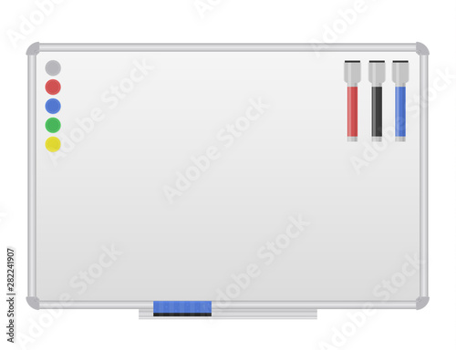 White magnetic marker Board.