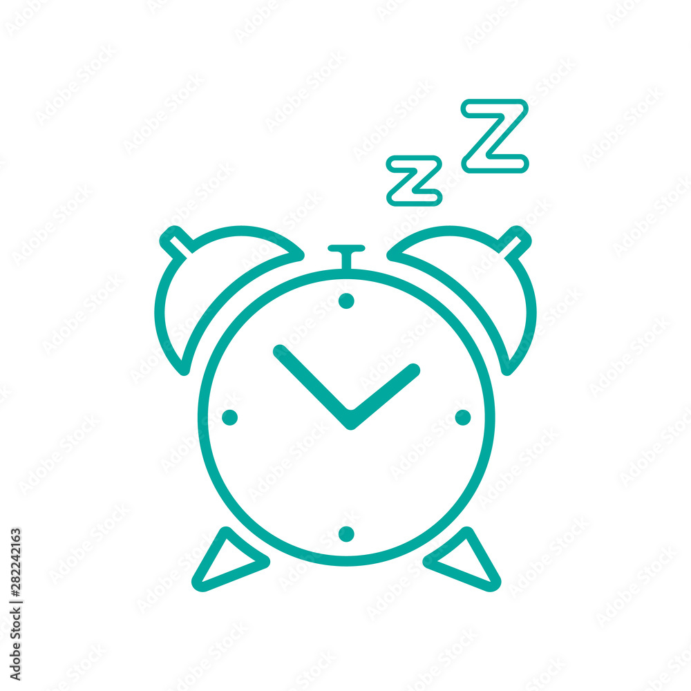 Clock Sleep Icon, alarm clock, vector design Clock Sleep Icon, alarm clock, vector design
