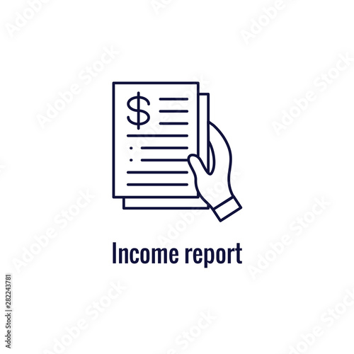 Accountant or Accounting Icon Set w money, accounting & similar concept