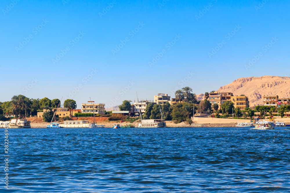 View of Nile river in Luxor, Egypt