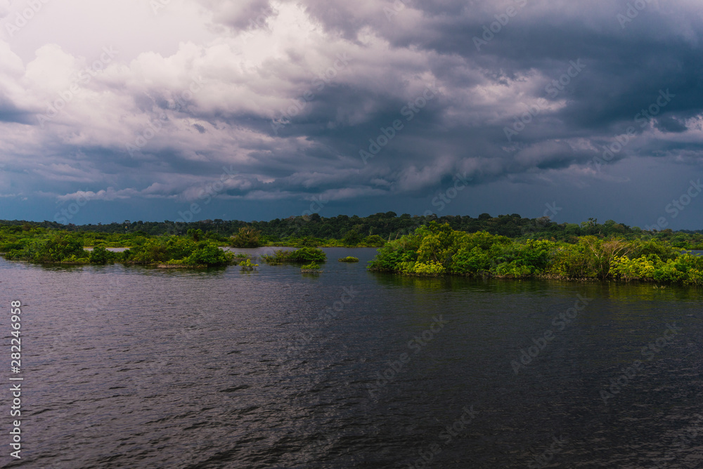 Storm in Rio Negro, Amazonas, Brazil