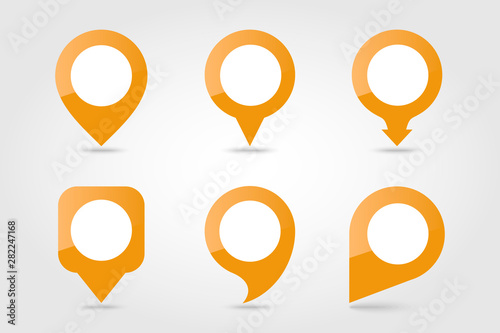 Free Download Full Moon outline pin map icon. Weather - GFXLoad