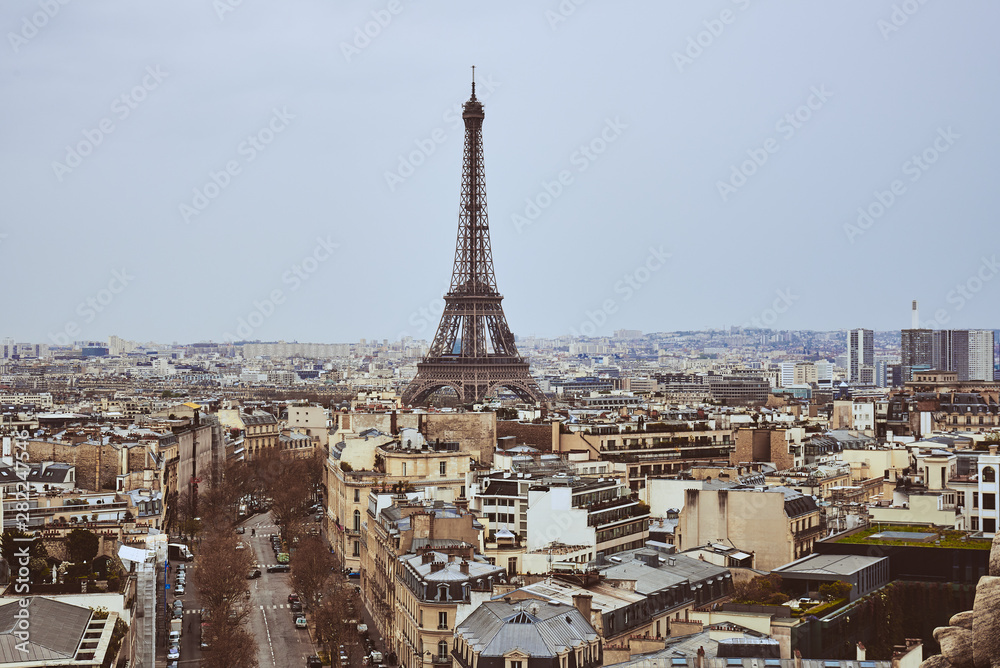 Top view of Paris