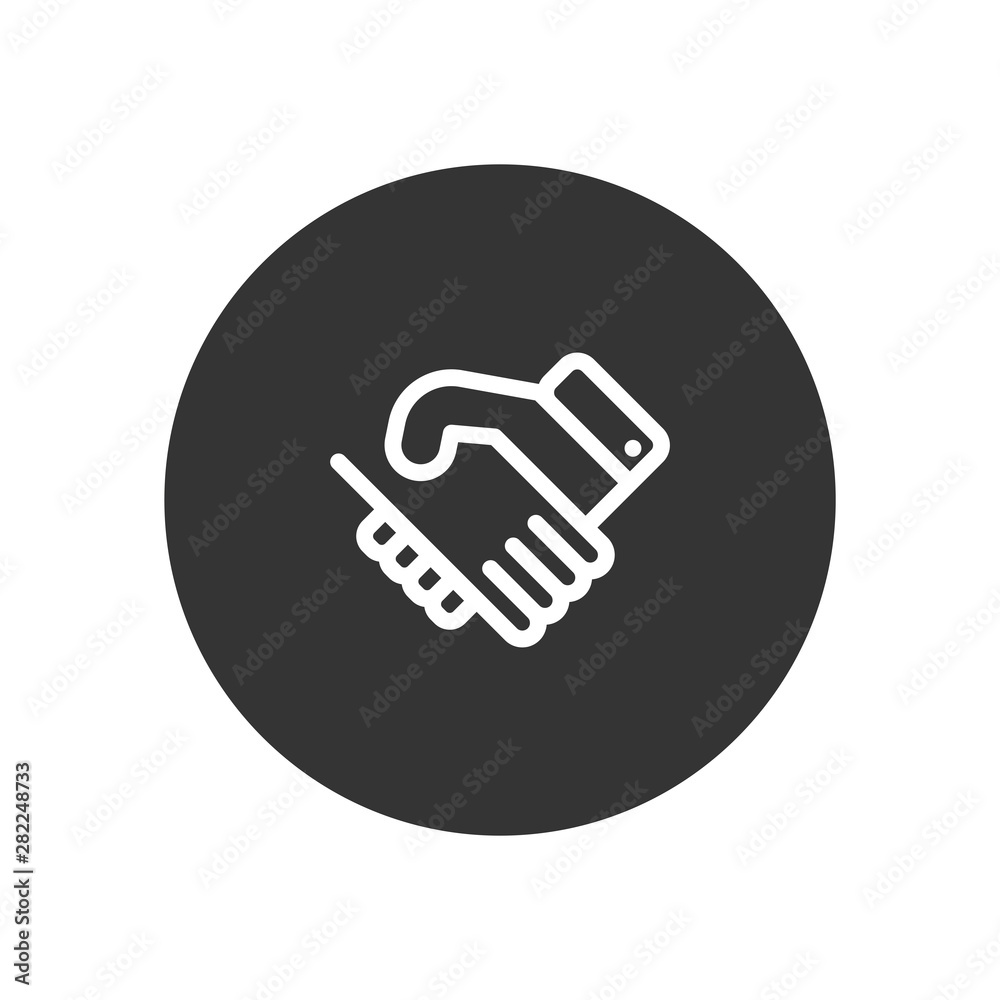 Handshake vector icon in modern style for web site and mobile app Handshake vector icon in modern style for web site and mobile app
