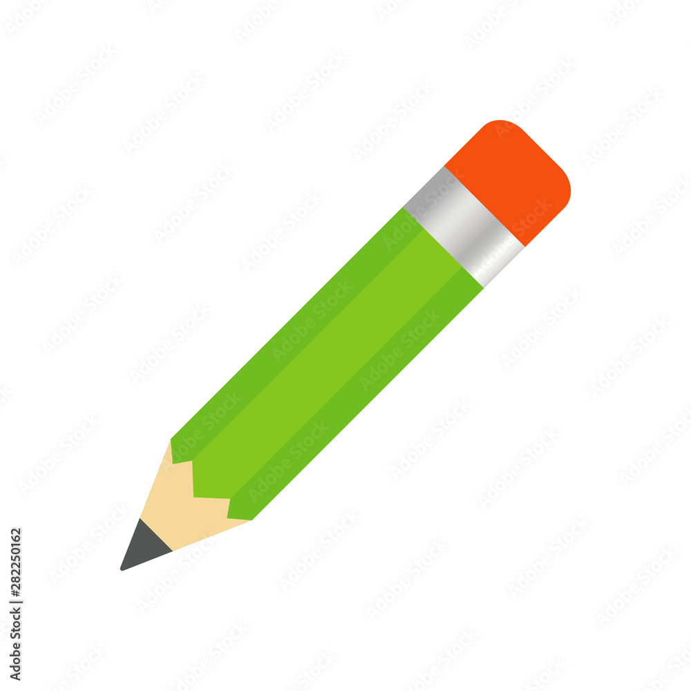 Pencil write icon isolated on the white background Pencil write icon isolated on the white background