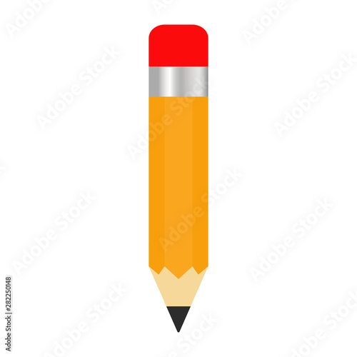 Pencil write icon isolated on the white background