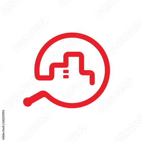 Whip Symbols Combined With City, Vector Illustration Design