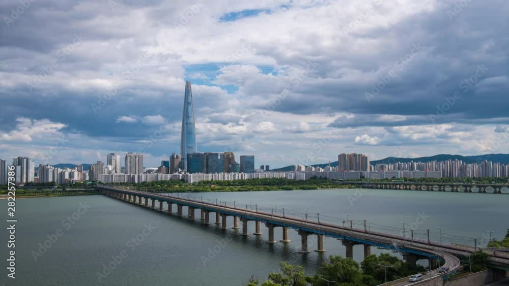 view of downtown at seoul city south korea view of downtown at seoul city south korea