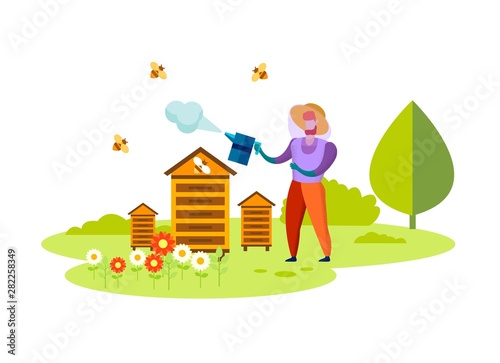 Beekeeping Process, Profession, Honey Eco Food