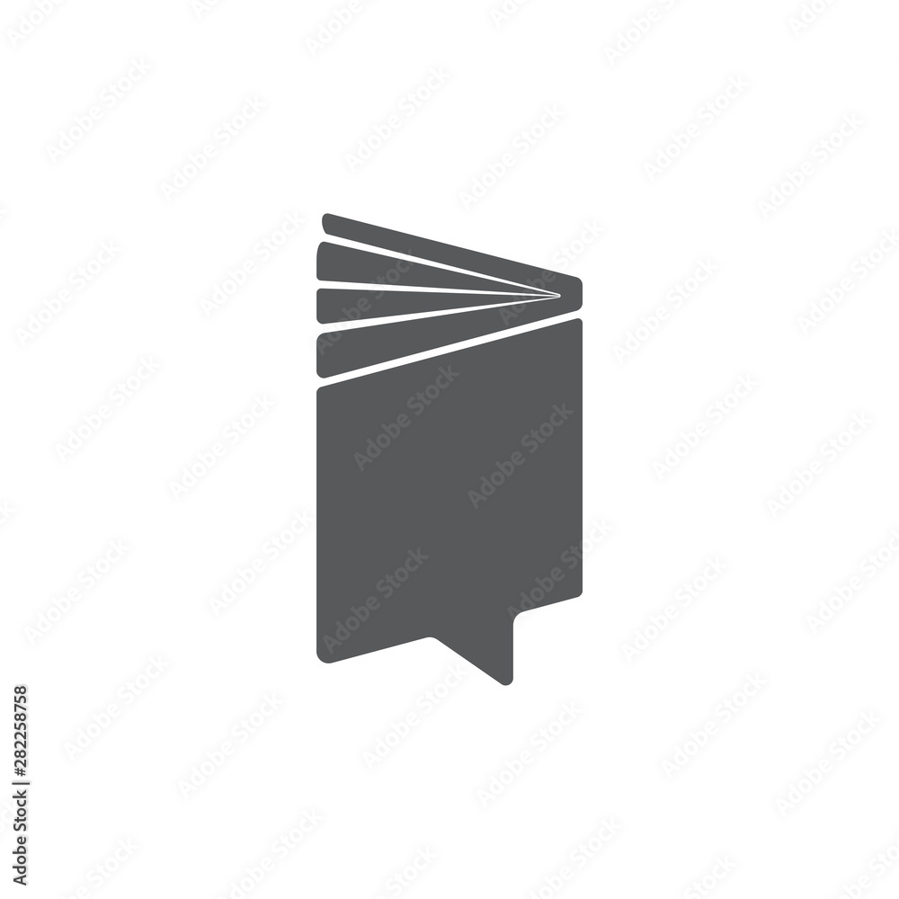 talk symbol book shape communication education vector talk symbol book shape communication education vector