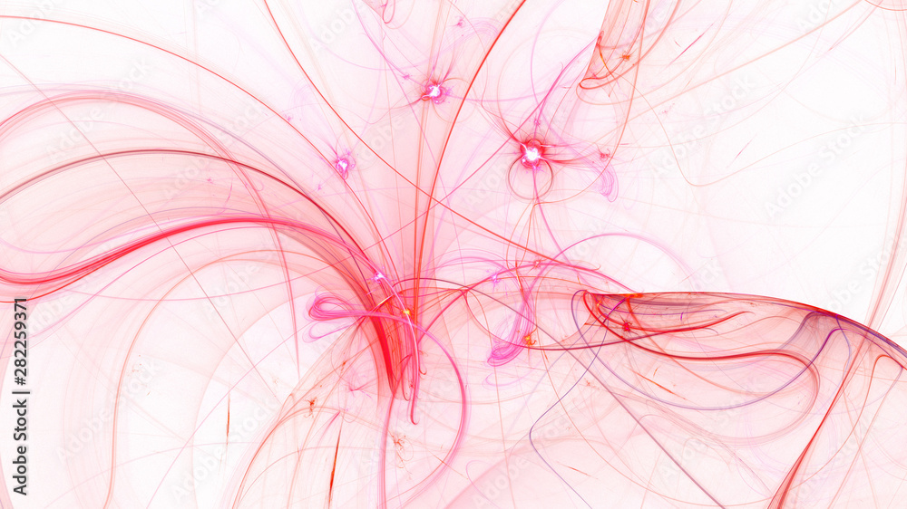 3D rendering abstract white fractal light background 3D rendering abstract white fractal light background