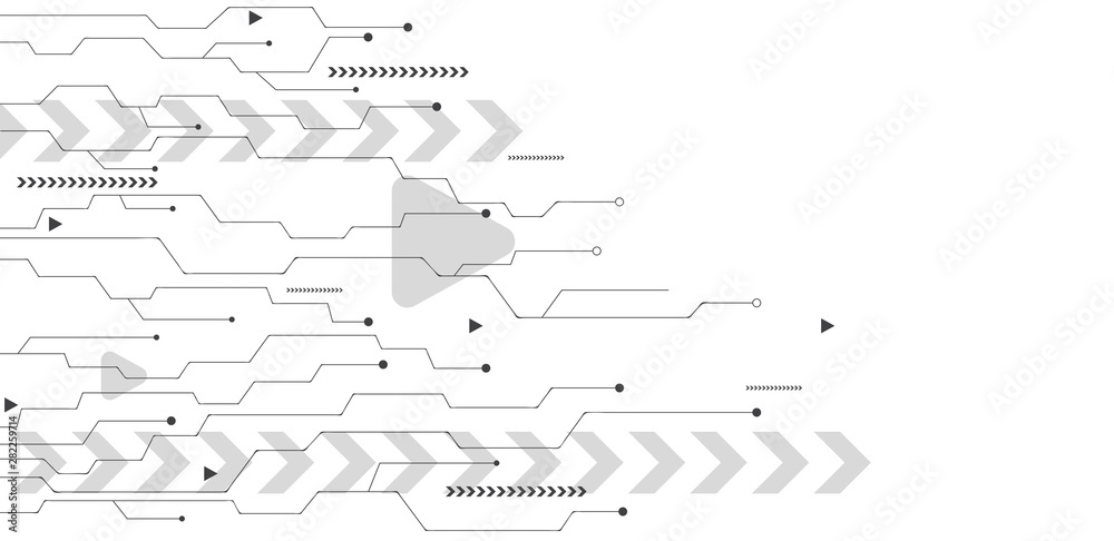 High tech technology geometric