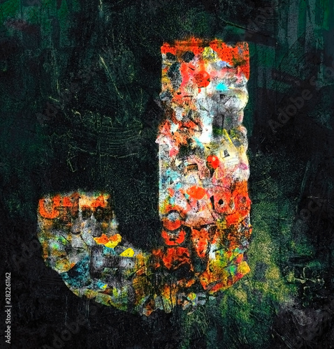 Graffiti letters J