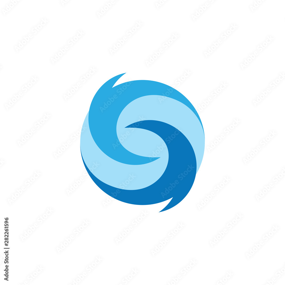 letter s curves circles blue waves rotation simple logo vector letter s curves circles blue waves rotation simple logo vector