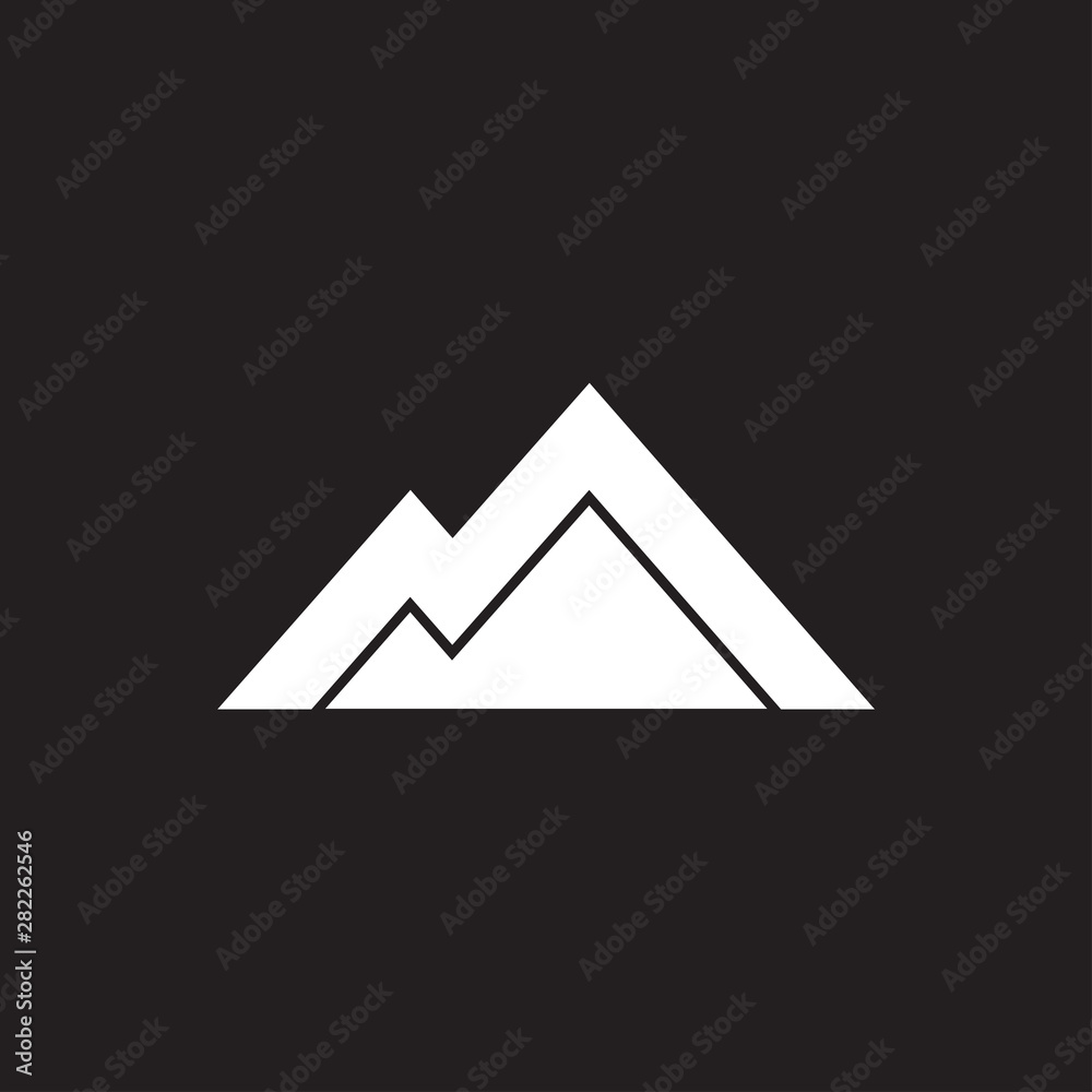 triangle geometric mountain symbol logo vector triangle geometric mountain symbol logo vector
