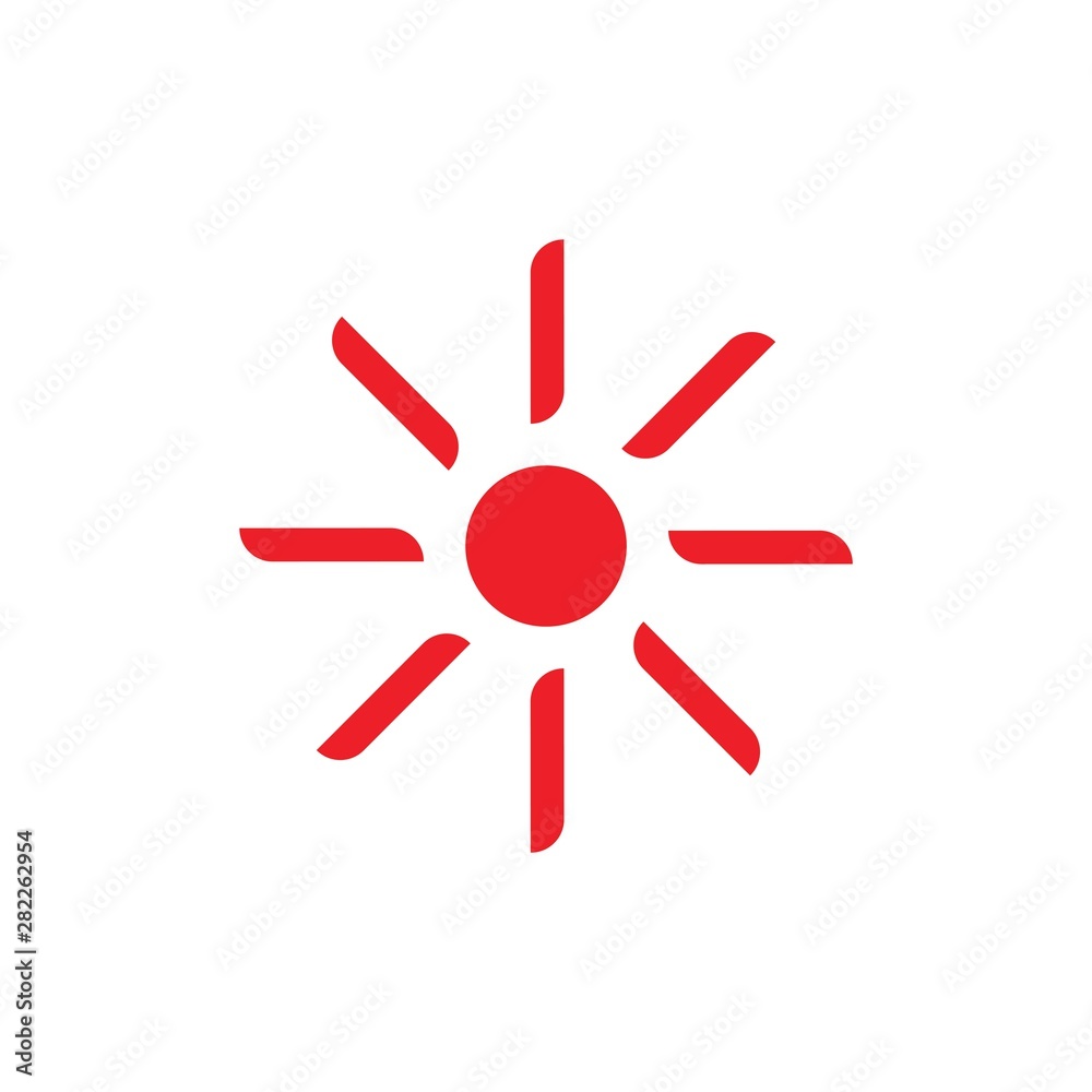 simple geometric sun rays symbol logo vector simple geometric sun rays symbol logo vector