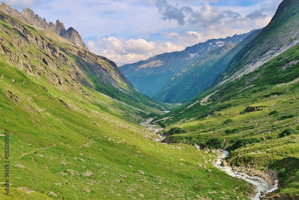 Bergwelt bei Göschenen, Kanton Uri, Schweiz