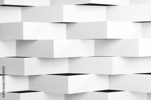 Fototapeta Naklejka Na Ścianę i Meble -  White elements, abstract background