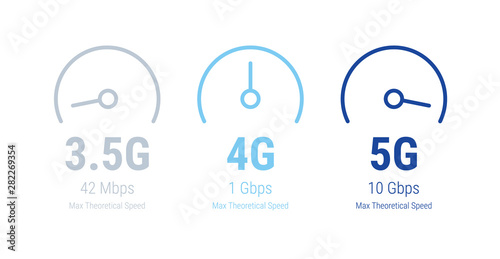 5G network wireless technology vector illustration