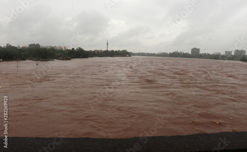 Photography Flooded area near river