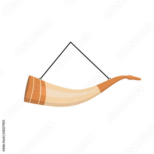Traditional georgian animal horn for wine