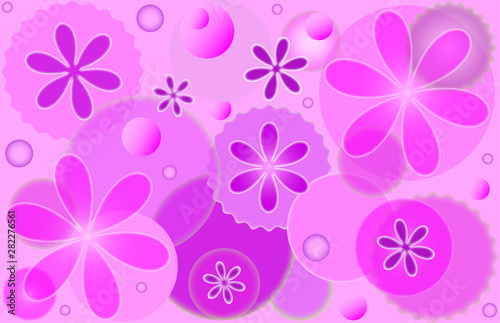 Fototapeta Naklejka Na Ścianę i Meble -  Lavender patterned lilac background in vector format.