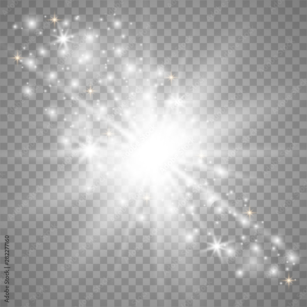White glowing light explodes White glowing light explodes