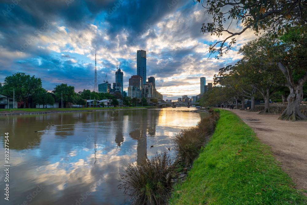 Yarra river in Melbourne Victoria