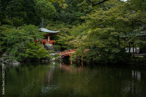 京都 醍醐寺 夏の新緑景色