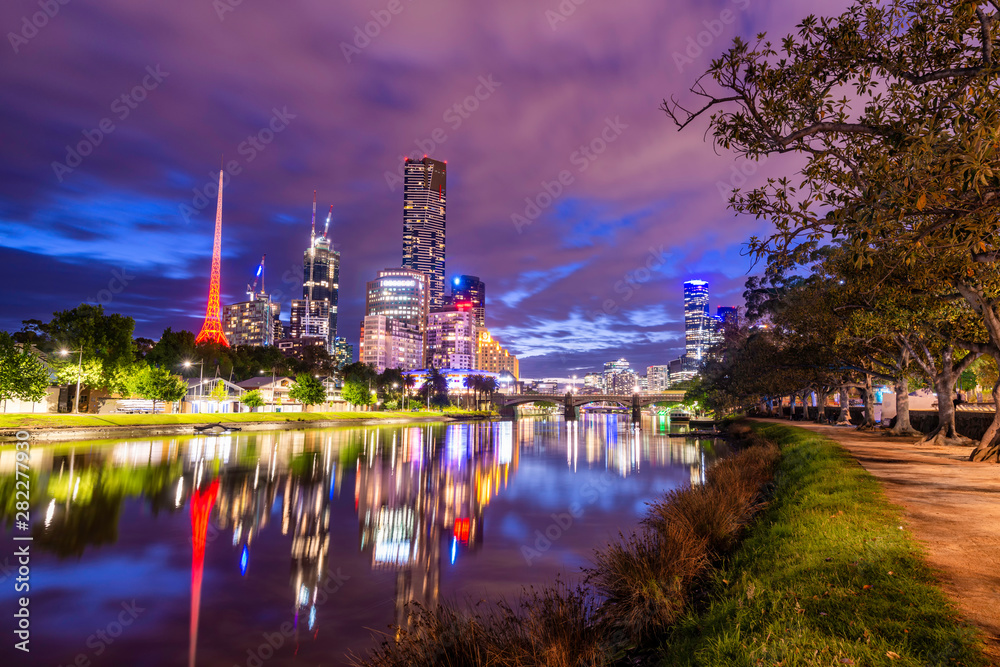 Fototapeta premium Yarra river in Melbourne Victoria
