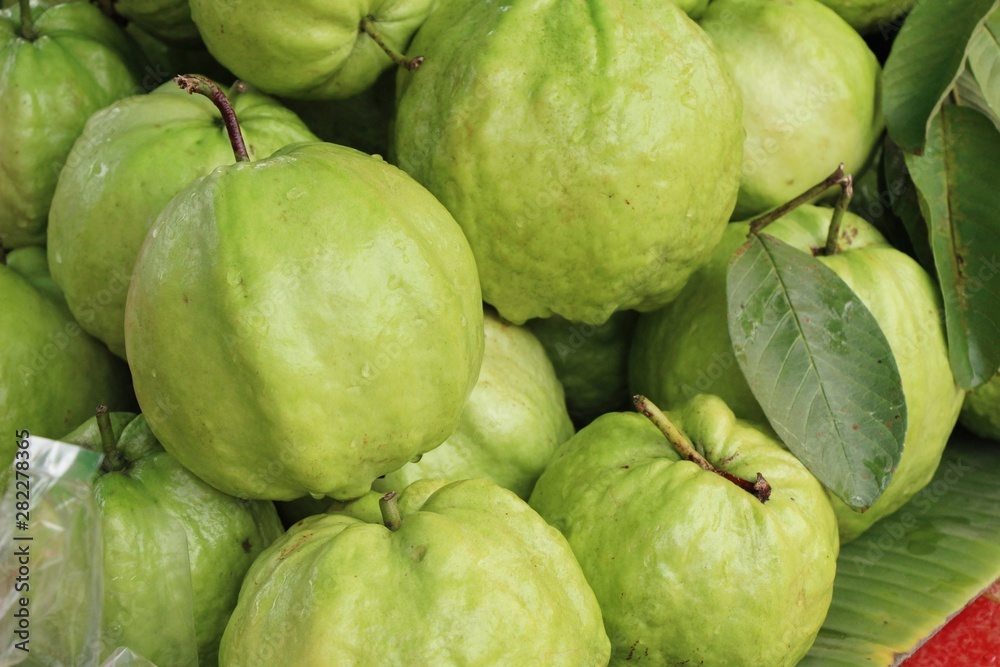 Guava fruit is delicious at street food Guava fruit is delicious at street food