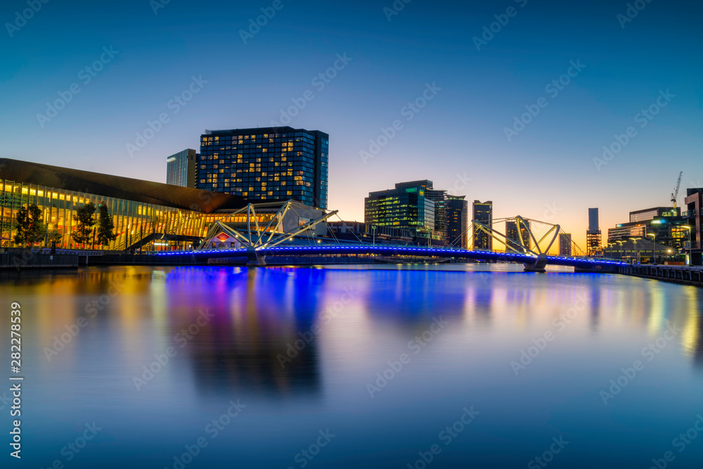 Fototapeta premium Seafarers Bridge in Melbourne Victoria