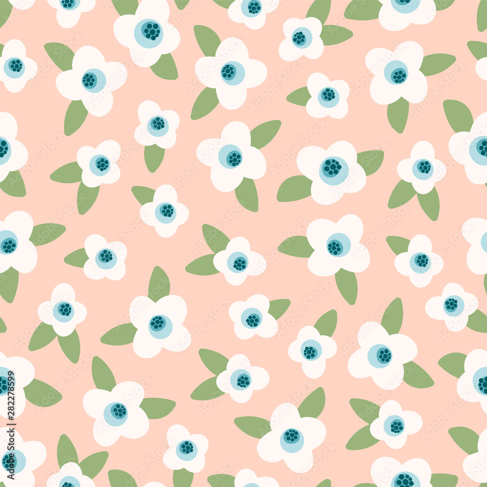 Floral seamless pattern. Vector design for paper, cover, fabric, interior decor Floral seamless pattern. Vector design for paper, cover, fabric, interior decor