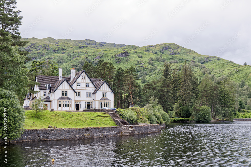 Manor on the Loch Katrine, Loch Lomond & The Trossachs National Park, Scotland, UK