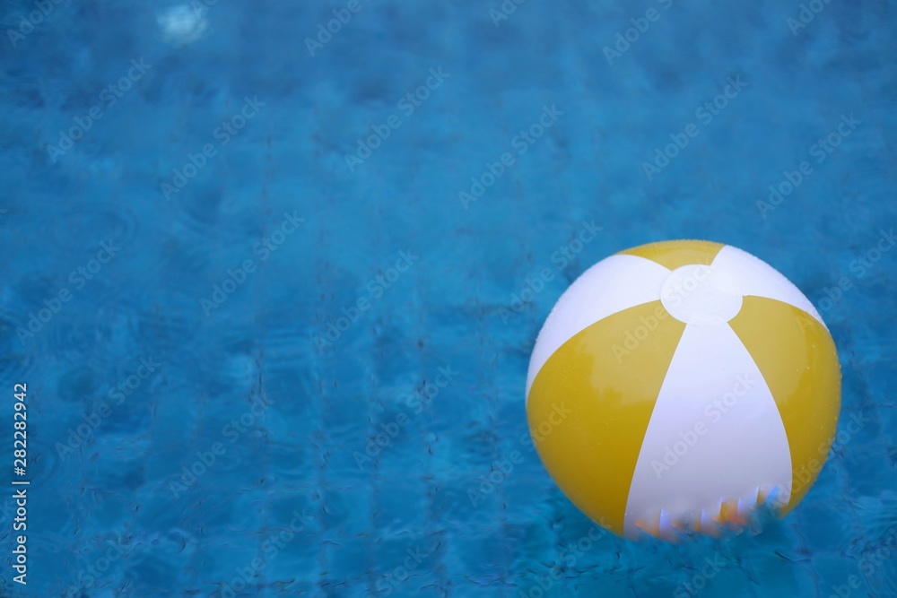 ball in swimming pool