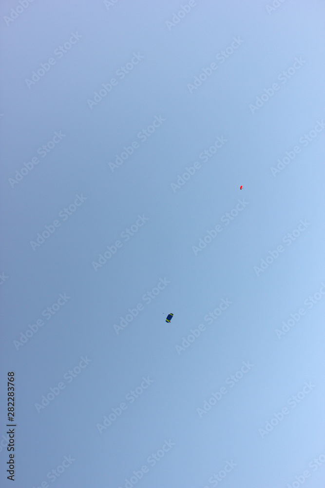 Parachuting at Playa del Ingles