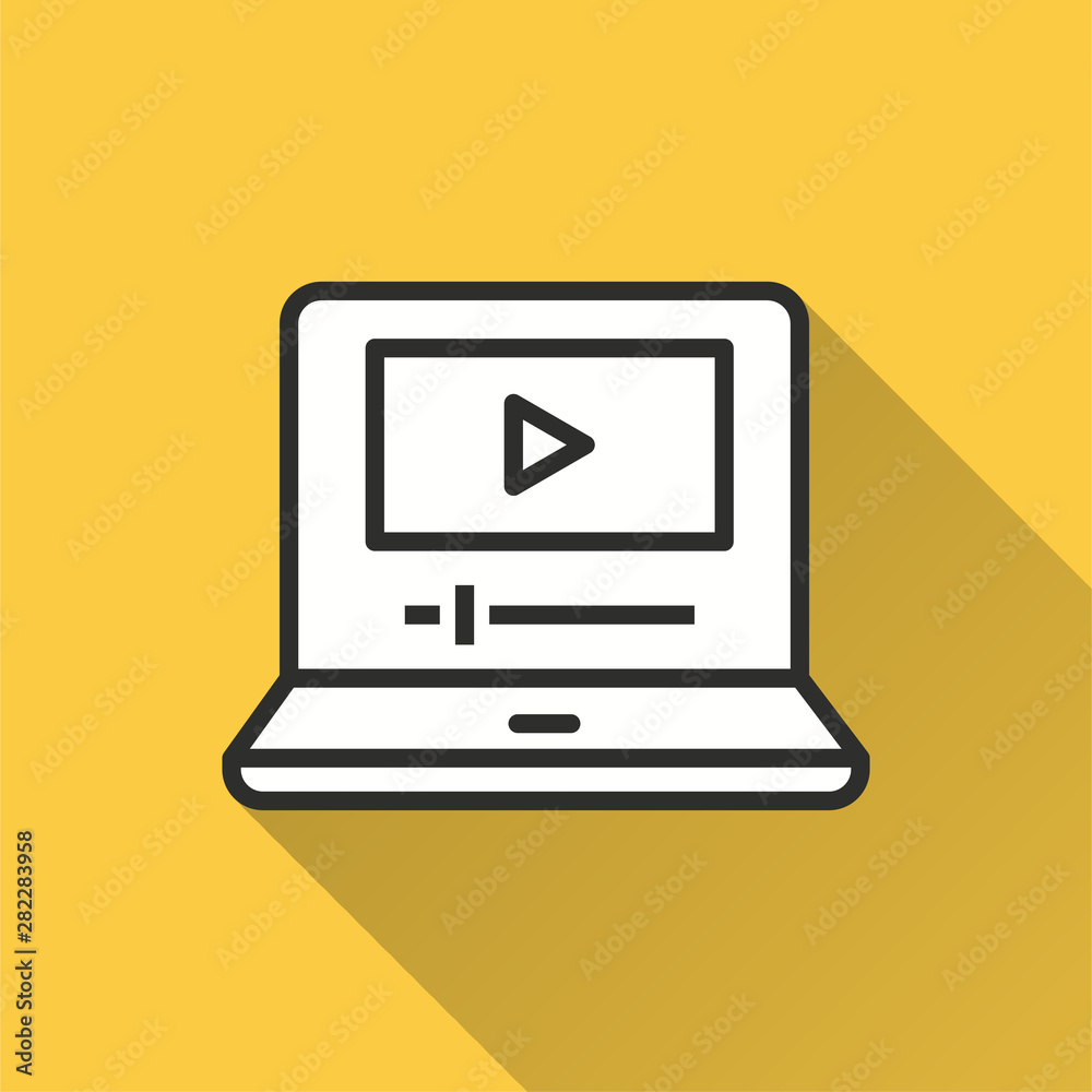 E-learning education - vector icon for graphic and web design. E-learning education - vector icon for graphic and web design.