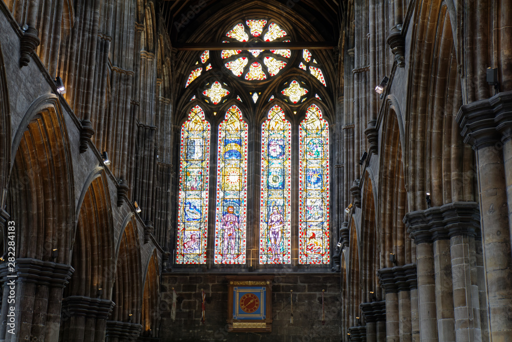 Glasgow cathedral interior - Glasgow, Scotland, UK
