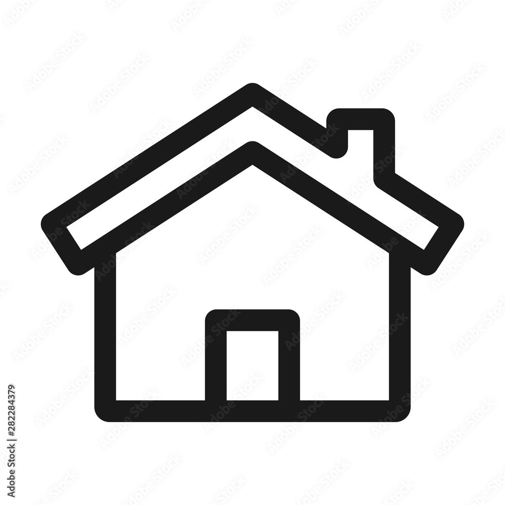 home, house, estate - minimal line web icon. simple vector illustration. concept for infographic, website or app. home, house, estate - minimal line web icon. simple vector illustration. concept for infographic, website or app.