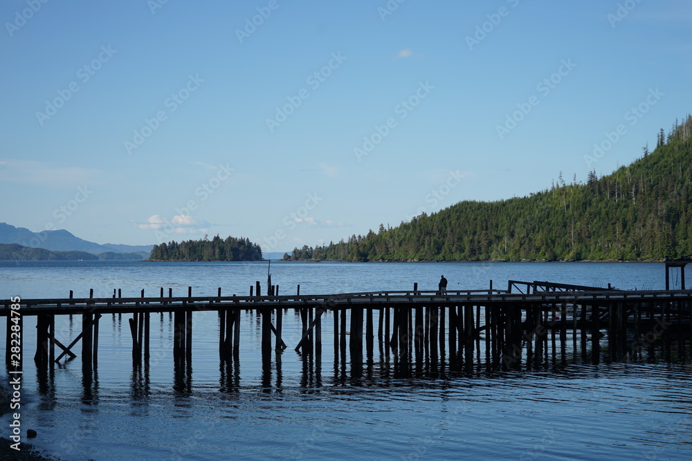 Dock and Pier on the Ocean in Alaska