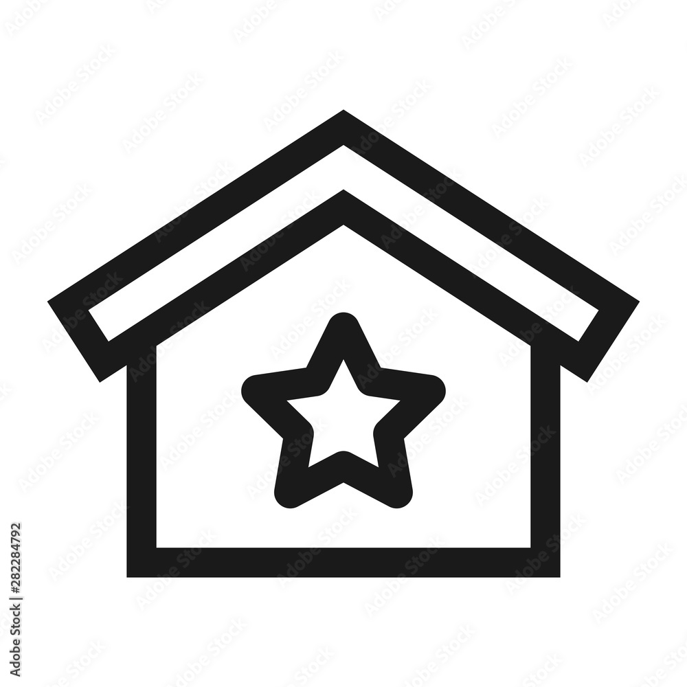 home, house, estate - minimal line web icon. simple vector illustration. concept for infographic, website or app. home, house, estate - minimal line web icon. simple vector illustration. concept for infographic, website or app.