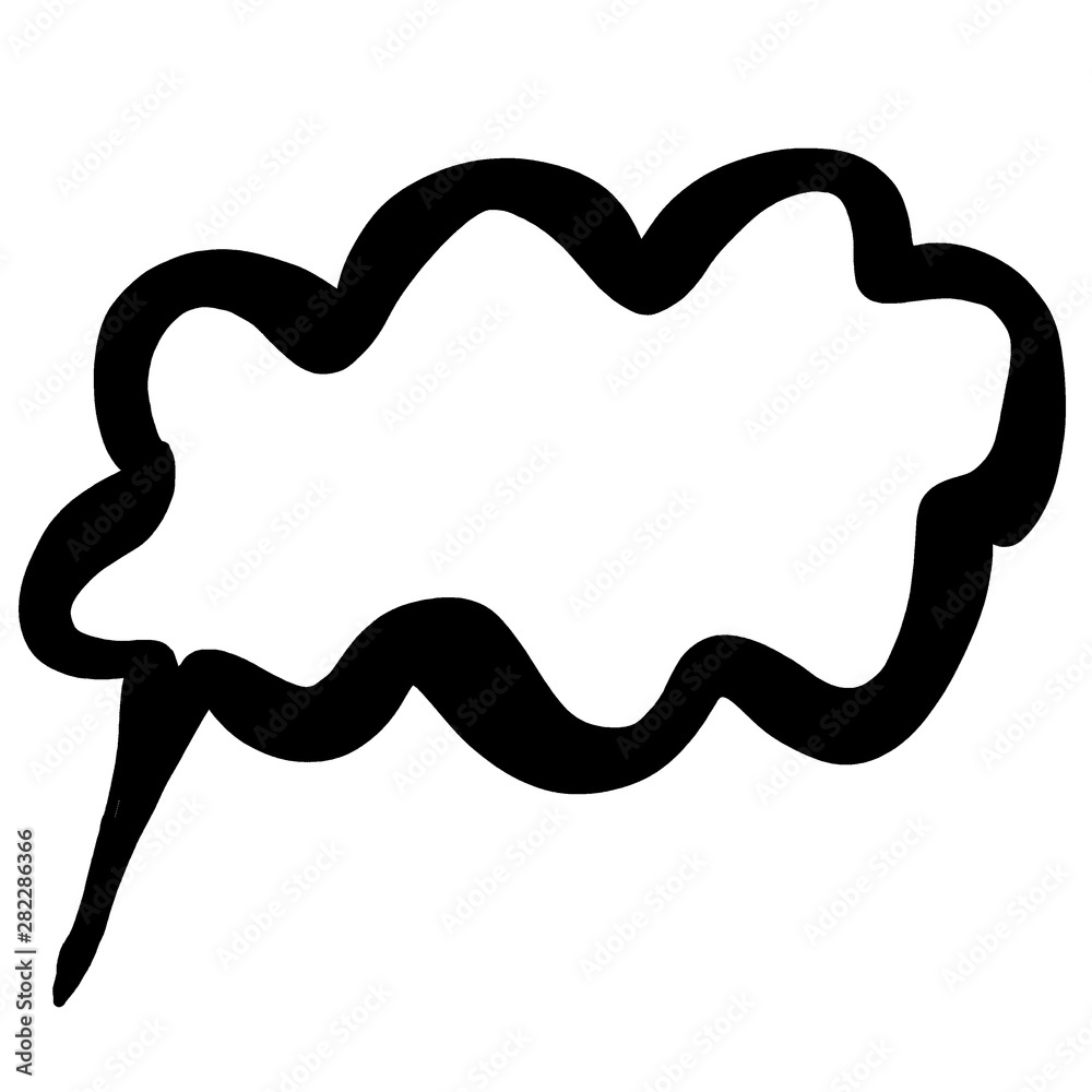 bubble speech empty field. raster illustration for posters, magazines, cards bubble speech empty field. raster illustration for posters, magazines, cards