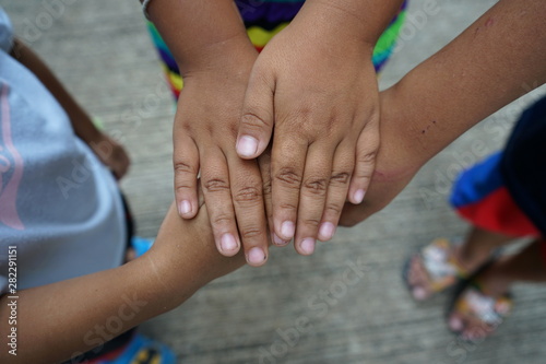 Children play with fun in thailand