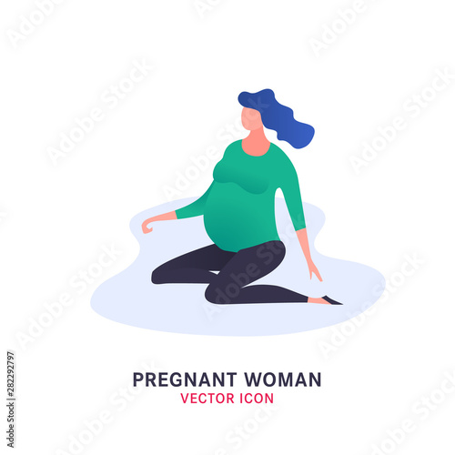 Pregnant woman icon
