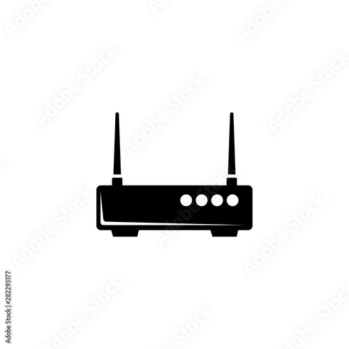WiFi Router, Network Modem Flat Vector Icon