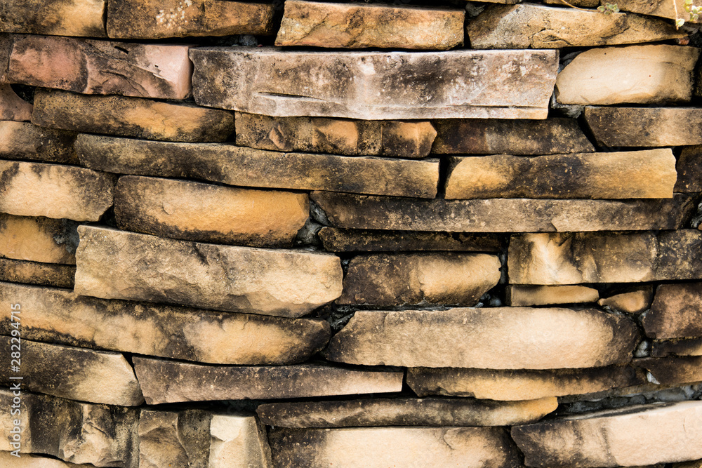 Close-up Old brick wall can be used as a background texture. Abstract