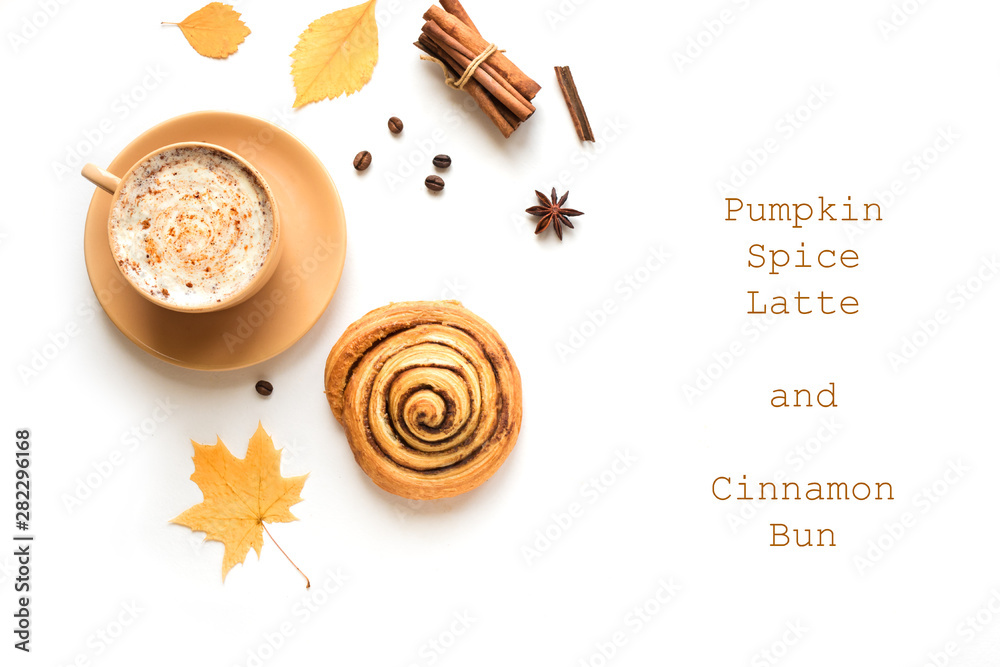 Pumpkin Spice Latte and Cinnabon Pumpkin Spice Latte and Cinnabon