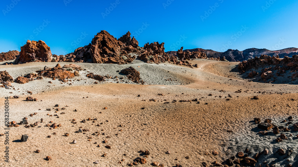The yellow Sands of the rocky desert