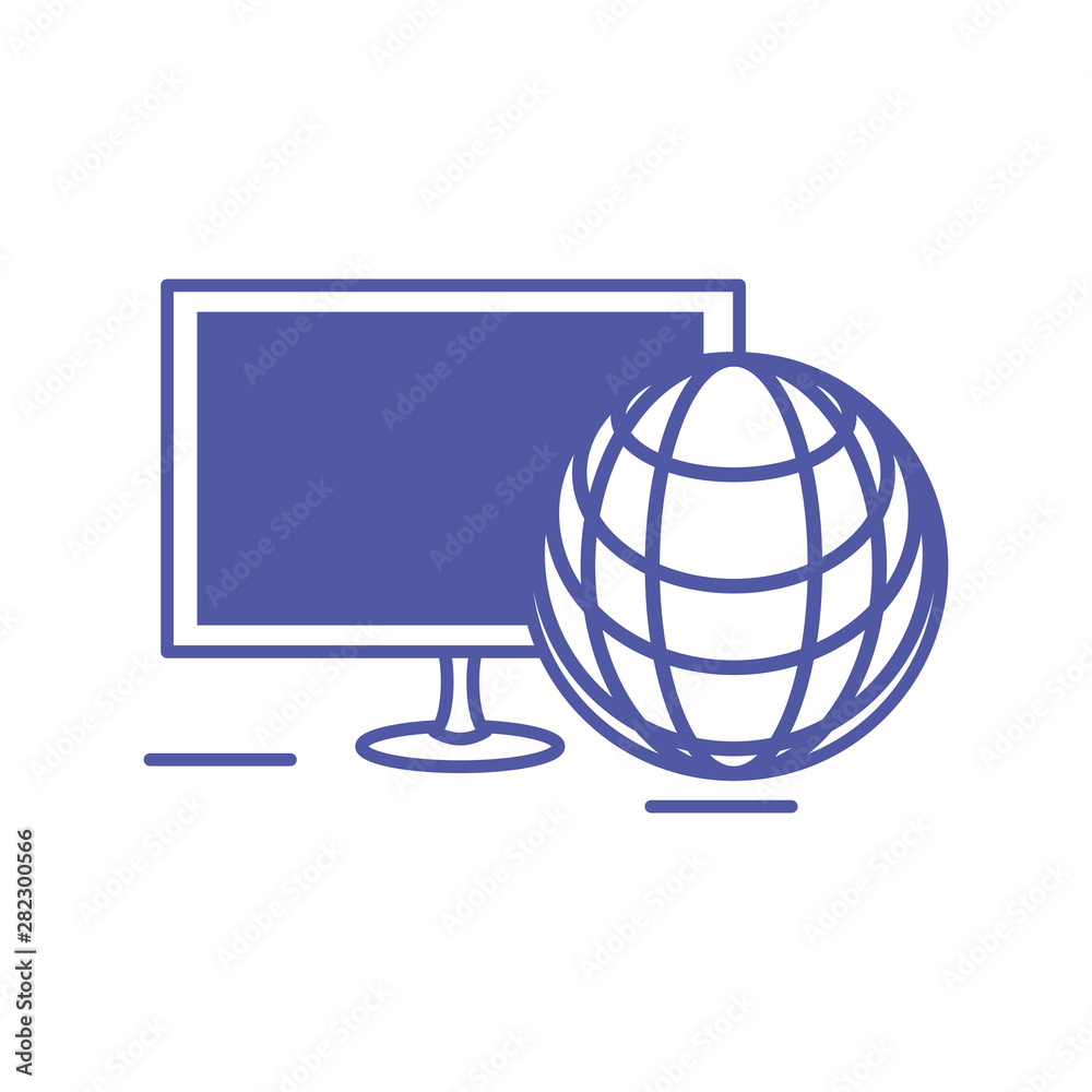computer monitor with sphere browser computer monitor with sphere browser